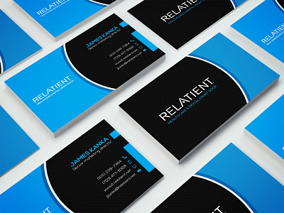 Relatient Business Card Design advertisement business card business card design business card template business cards card card design company design