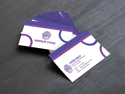 Sensus Vitae Business Card Design advertisement branding business card business card design business card template business cards card card design design
