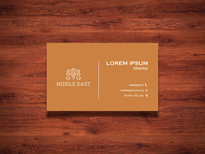 Middle East Business Card Design