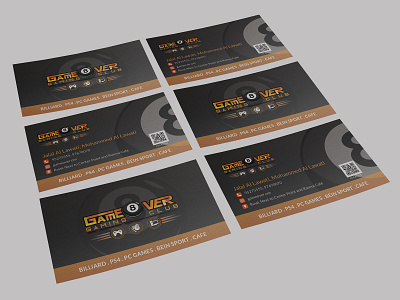 Game Over Business Card Design advertisement business card business card design business card template business cards card card design design