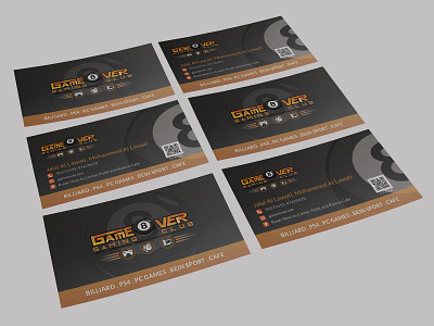 Game Over Business Card Design