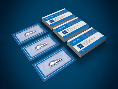 Cloudstream Business Card Design advertisement business card business card design business card template business cards card card design design