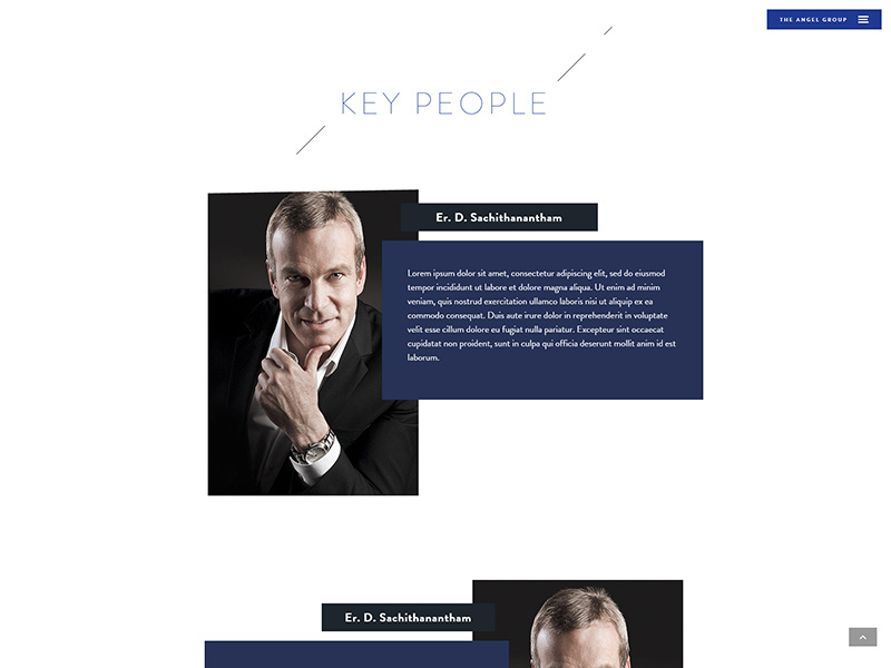Key People team team members about page key people mockup