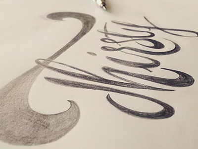 Thirsty No Longer lettering hand lettering wip