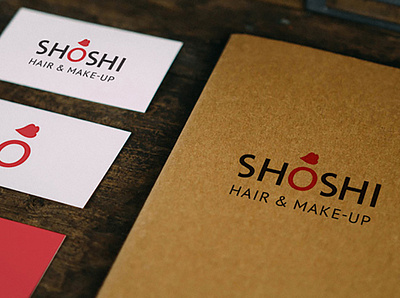 Shoshi hair and mack-up brand identity design branding business card hair logo make up