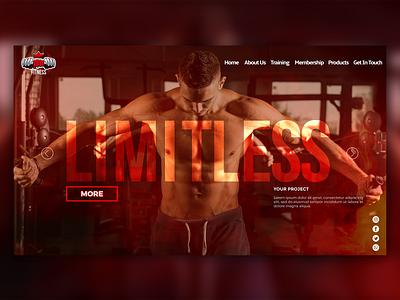 Join Fitness Club -  Website Concept
