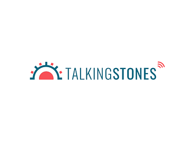 Talking Stones design illustration logo