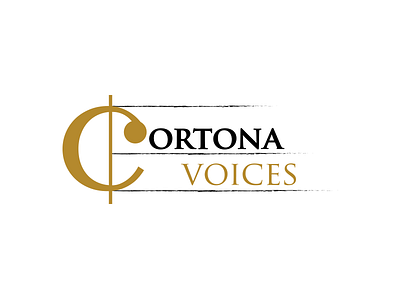 Cortona Voices design illustration logo