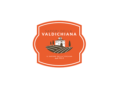 Sapori Della Valdichiana design illustration logo