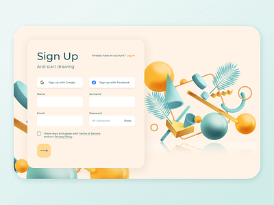 Sign Up page create account daily ui dailyui sign up sign up page