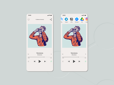 Music player & share function daily ui daily ui 009 daily ui 10 dailyui music player share button