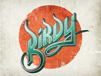 Birdy Typography creativejuiceswall logo typography