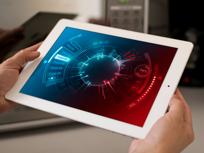 Music visualiser 360 3d app interactive ipad music network touchscreen