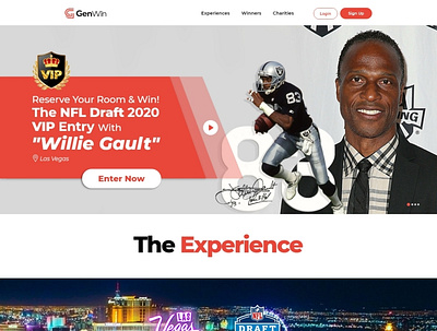 NFL Draft Landing Page app branding design draft2020 eventdesign nfl ui ux web