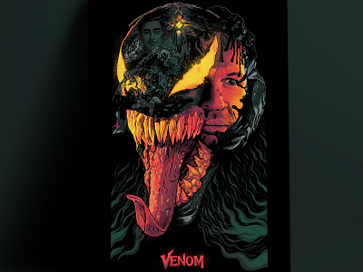 Alternative Movie Poster- Venom branding content content design content strategy design design art digital digital art digital illustration film film poster films graphic graphic design graphics illustration marketing agency marketing campaign movie movie poster