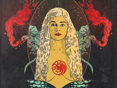 Daenerys in Procreate branding content content design daenerys daenerys targaryen design design art digital digital art digital illustration game of thrones graphic design graphics hbo illustration illustrator khaleesi marketing agency tv series vector