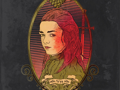 Arya Stark by The Commas on Dribbble