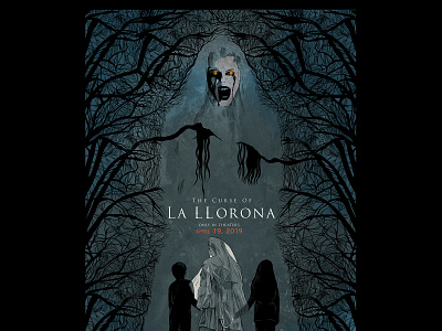 The Curse Of La Lllorona Full Poster alternative movie poster branding content content design design design art digital digital art digital illustration graphic design graphics horror horror art horror movie horror movies illustration marketing agency movie art movie poster vector