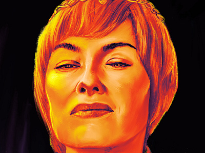 GOT Tribute Poster: Cersei Lannister branding cersei content creative agency design design art designer digital digital art digital illustration game of thrones gameofthrones graphic graphic design graphics hbo illustration lannister marketing agency tv series