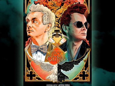 Good Omens: Alternative Poster alternative movie poster amazon branding design design art digital digital art digital illustration graphic graphic design graphics illustration marketing agency movie art movie poster prime procreate procreateapp tv series webseries