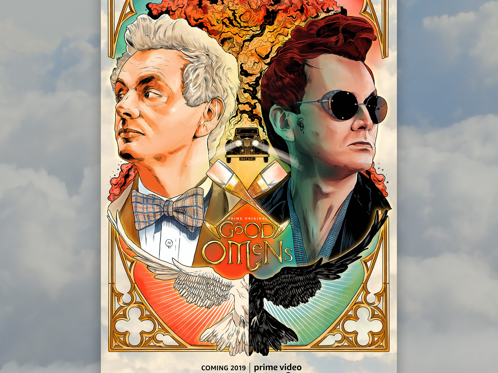 Good Omens Poster 2 By The Commas On Dribbble 8235