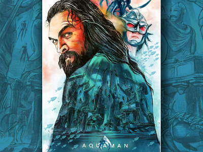 Alternative Movie Poster: Aquaman alternative movie poster comic art comic book comic books content design design digital digital art digital illustration graphic design graphics illustration marketing agency marvel marvel comics marvelcomics movie movie app movie poster movies