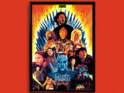 Game of Thrones- Tribute Poster agency art art direction article artist artwork creative creative design creative agency creative design creative direction creature design desert design designer desktop marketing agency poster poster art posters