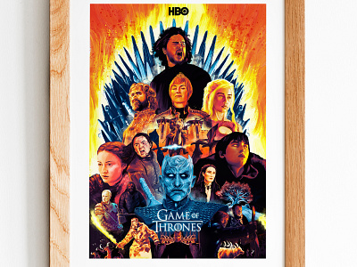 Game of Thrones- Tribute Poster draw drawer drawing drawings drawn gradient graphic graphic design graphic design graphicdesign graphics illustraion illustration illustration art illustrations illustrator love nice night nintendo