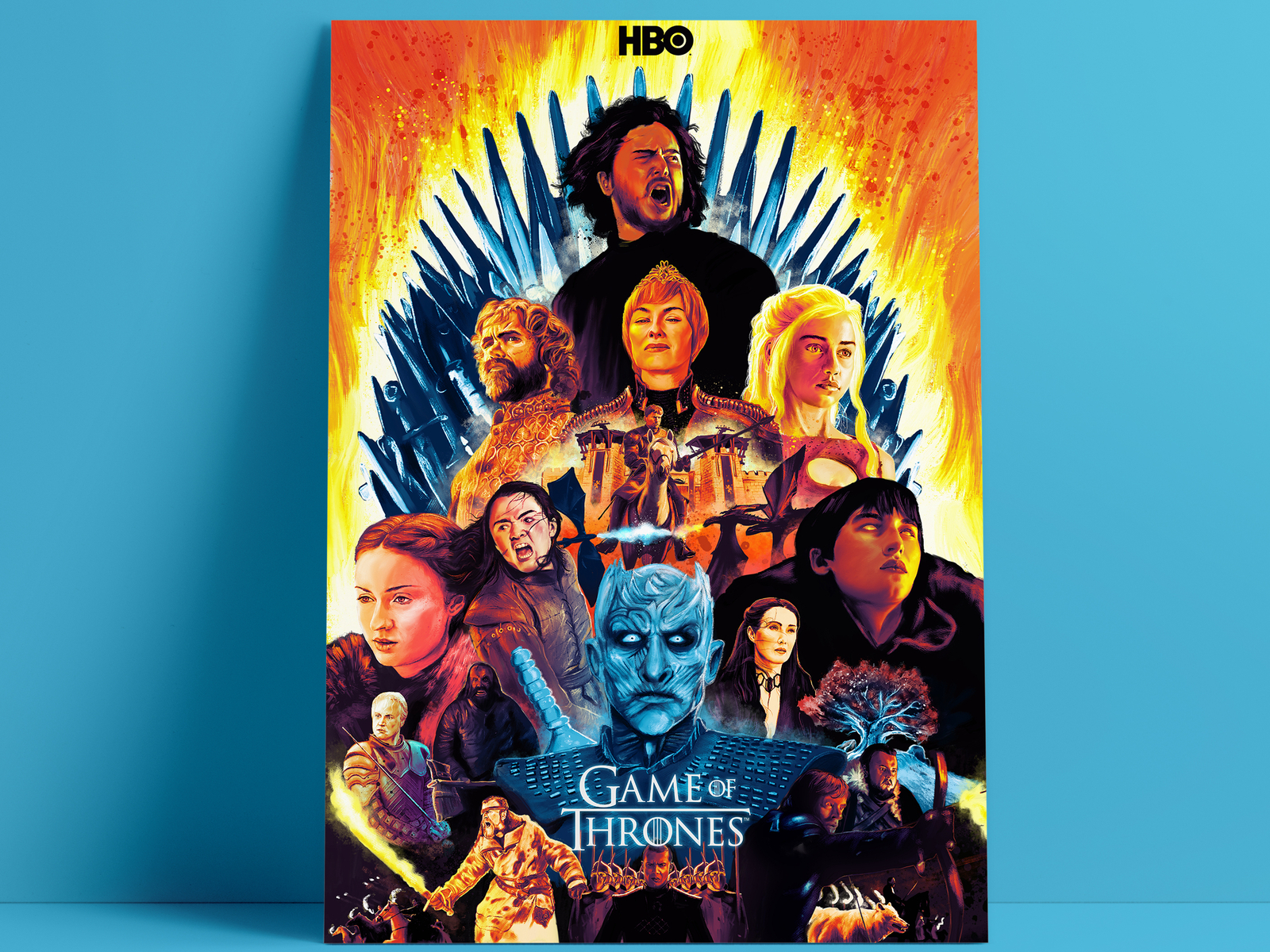 Game of Thrones Tribute Poster by The Commas on Dribbble