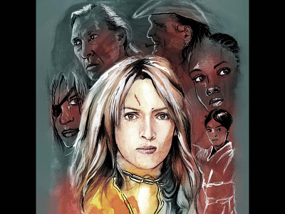 Alternative Movie Poster : Kill Bill (Handpainted in Oil) alternative alternative movie poster dribbble dribbble best shot hand drawn handmade illustration marketing agency movie movie poster movie posters movies oil oil paint oil painting poster visual visual art visual design visualization