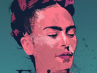 Alternative Movie Poster: Frida alternative movie poster design digital art dribbble dribbble best shot female female character frida kahlo fridakahlo illustration marketing agency mexican mexico mexico city movie poster poster poster art poster design posters woman illustration