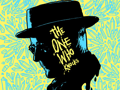 Breaking Bad- The One Who Knocks alternate alternate gothic alternates alternative alternative movie poster breaking bad hat hats keyart knock television thecommas tv tv series tv show tv shows visual visual art visual design visualization