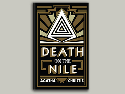 Book cover design agatha christie art deco book cover death mystery