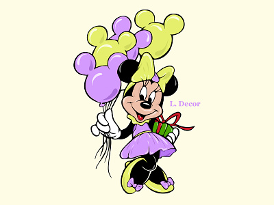 Minnie Mouse illustration vector