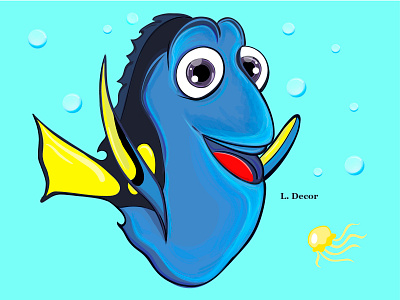 "Dory" animation illustration vector