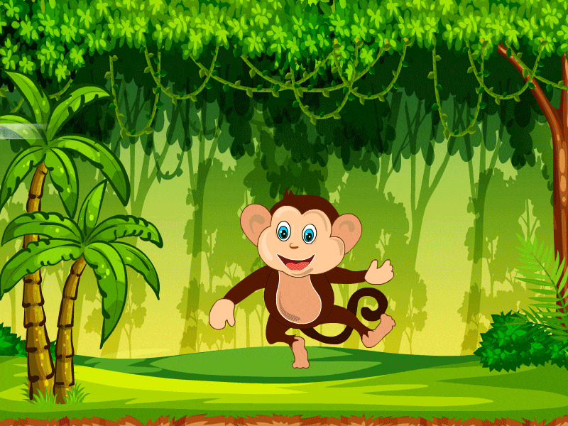 Monkey animation animation design illustration vector