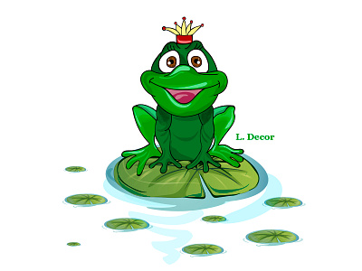 Frog design illustration vector