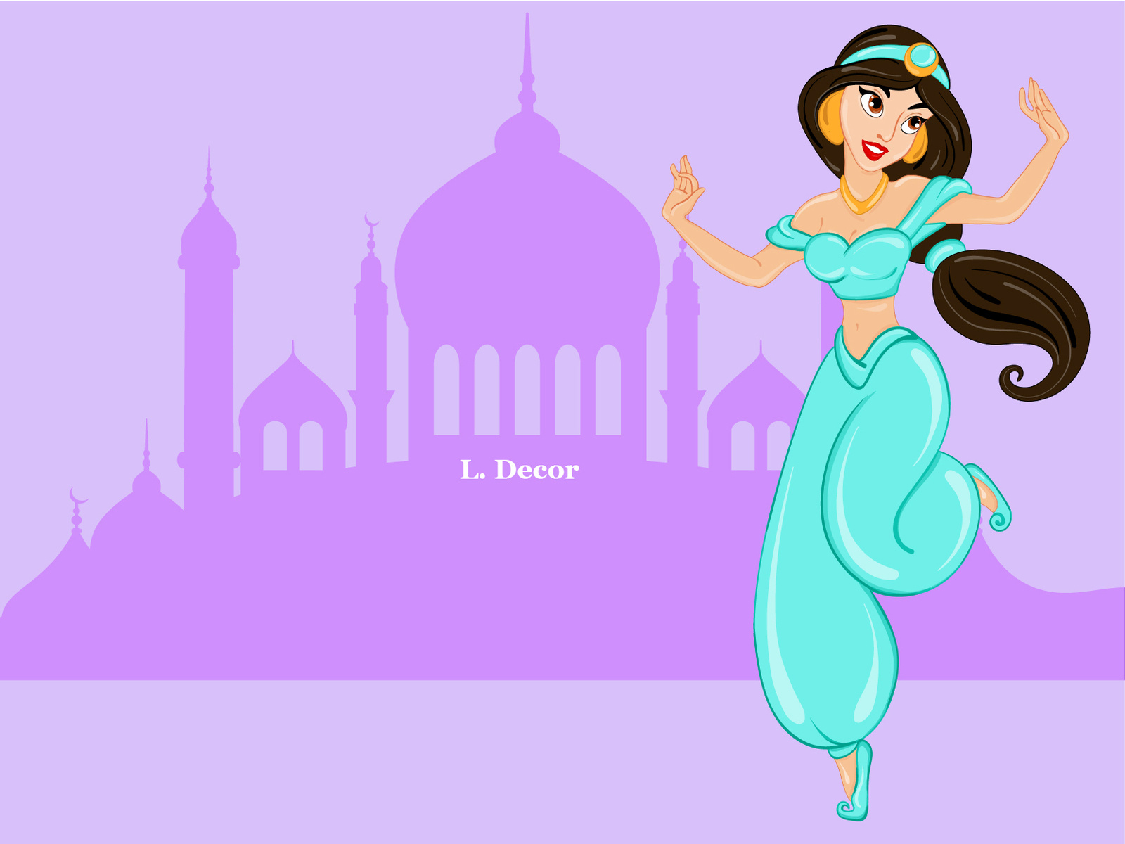 Jasmine | Disney | Illustration by Lilia Isakova on Dribbble