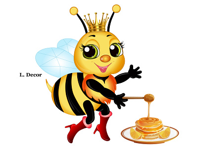 Bee app design illustration illustration design art web vector web