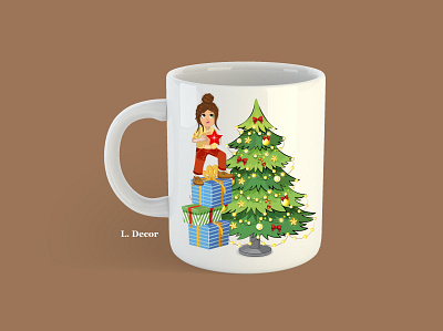 Christmas cup animation branding design illustration illustration design art web illustrator typography vector web