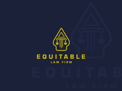 Equitable Law Firm Logo Design branding design graphic design logo
