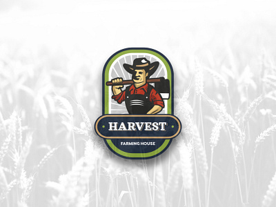 Harvest Farming House Logo Design branding design graphic design illustration logo