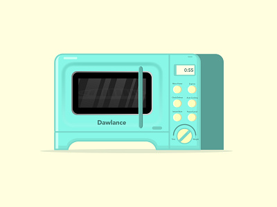 Microwave Illustration branding design graphic design graphicdesign graphics illustration illustrations illustrator logo microwave vector vector art vector illustration vectors