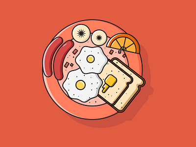 breakfast artwork bread design eggs graphic design graphics illusrator illustration illustration art illustrations illustrator logo omelette vector vector illustration vectorart