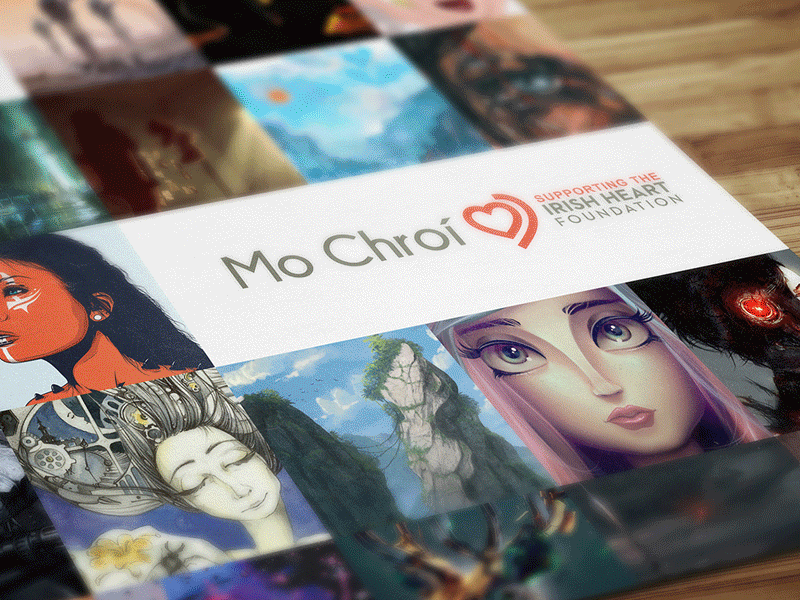Mo Chroí (My Heart) album art art book charity dan mcpharlin dariusz klimczak design illustration kilian eng mo chroí my heart