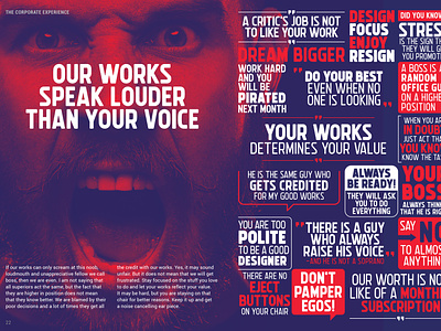 Corporate Reality branding design designer freelance designer illustration magazine magazine design poster poster design typography website
