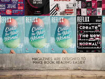 REFLUX: Design Magazine branding design designer illustration magazine magazine cover magazine design refluxdesignmag