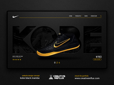 Kobe basketball branding design designer lakers poster design shoe design shoes ui ui design ux ux design web design web designer website