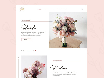 Flowershop flower flowershop minimalism simple typography ui web webdesign whitespace