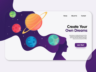 Dream Planet Landing Page